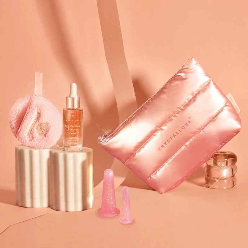 Crystallove Set Pink sada na obličej