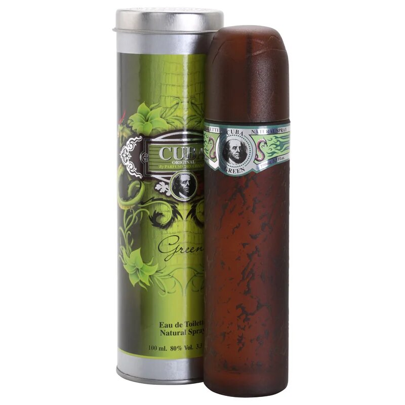 Cuba Green toaletní voda pro muže 100 ml