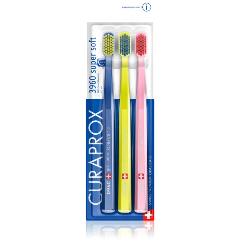 Curaprox 3960 Super Soft zubní kartáček 3 ks