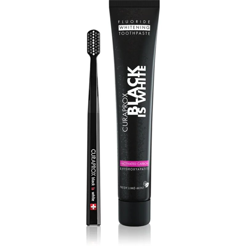 Curaprox Black is White sada zubní péče
