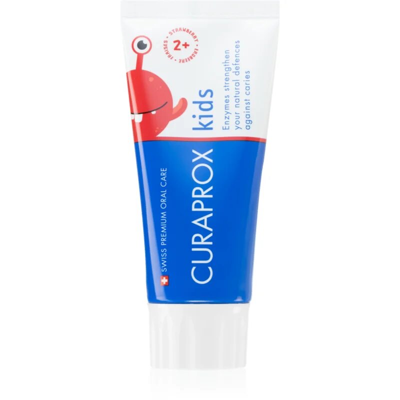 Curaprox Kids Strawberry zubní pasta pro děti s fluoridem 60 ml