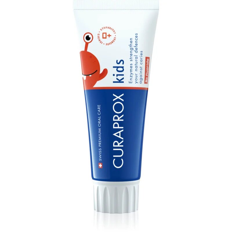 Curaprox Kids zubní pasta pro děti bez fluoridu Strawberry 60 ml