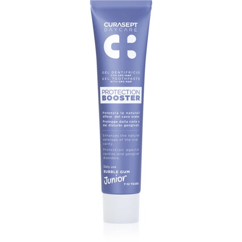 Curasept Daycare Protection Junior Booster zubní pasta pro děti 7-12 years Bubble Gum 50 ml