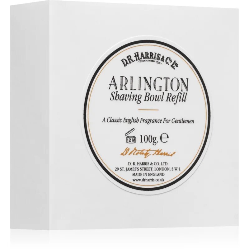 D.R. Harris Shawing Bowl Refill mýdlo na holení – náhradní náplň Arlington 100 g