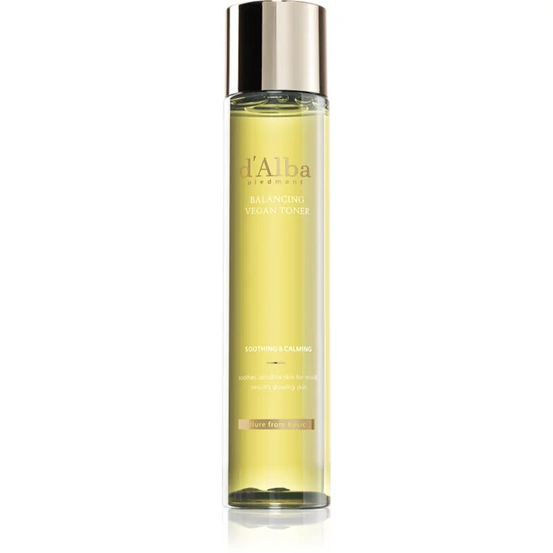 d'Alba Mild Skin Balancing Vegan Toner hydratační pleťové tonikum se zklidňujícím účinkem 150 ml