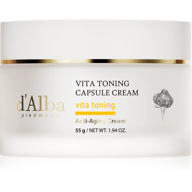 d'Alba Vita Toning Capsule Cream hloubkově hydratační krém pro rozjasnění pleti 55 g