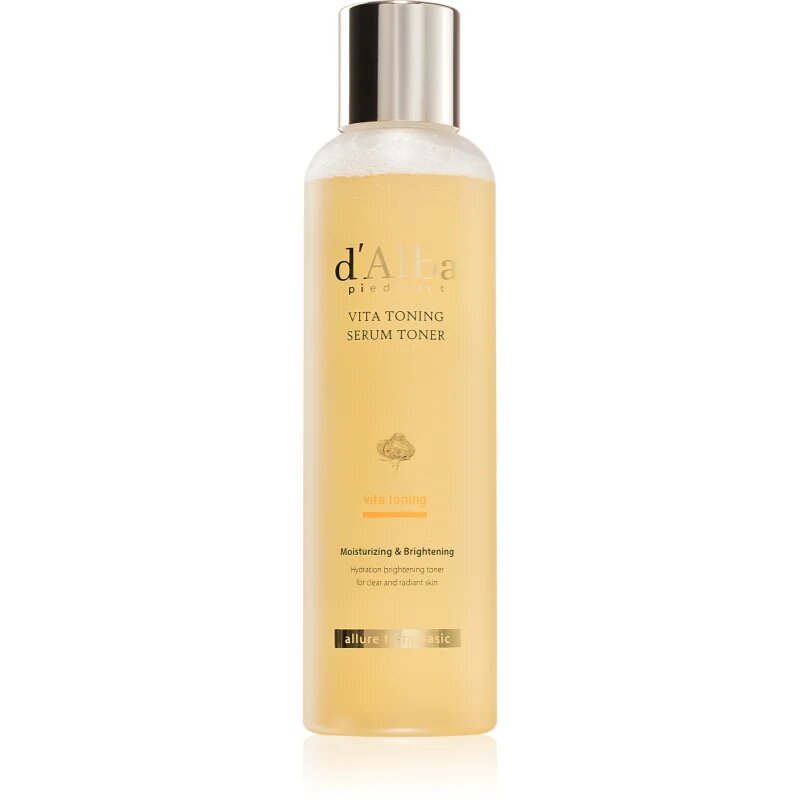 d'Alba Vita Toning Serum Toner hydratační tonikum pro rozjasnění a vyhlazení pleti 180 ml