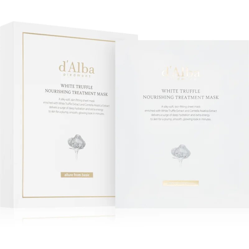 d'Alba White Truffle Nourishing Treatment Mask intenzivně hydratační pleťová maska se zklidňujícím účinkem 5x25 ml