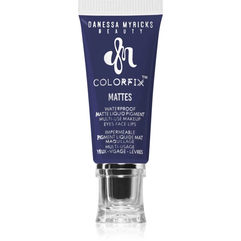 Danessa Myricks Beauty Colorfix Mattes multifunkční líčidlo pro oči rty a tvář odstín Primary Blue 10 ml