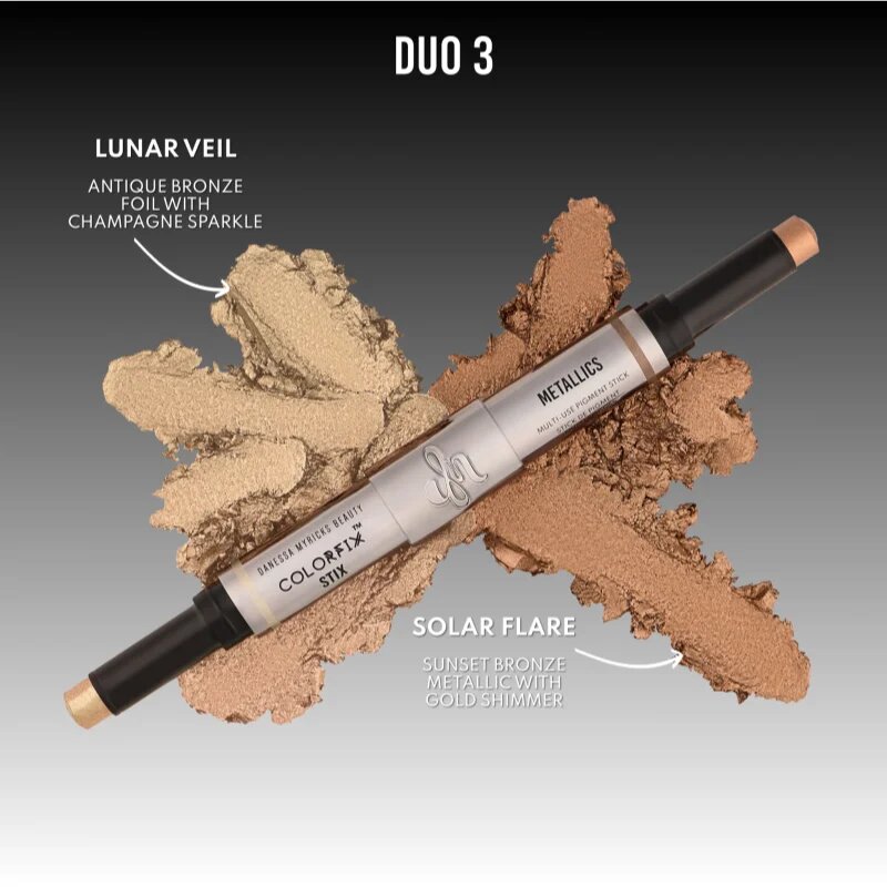 Danessa Myricks Beauty Colorfix Stix multifunkční líčidlo pro oči rty a tvář odstín Duo 3 Lunar Veil/Solar Flare 2x3 g