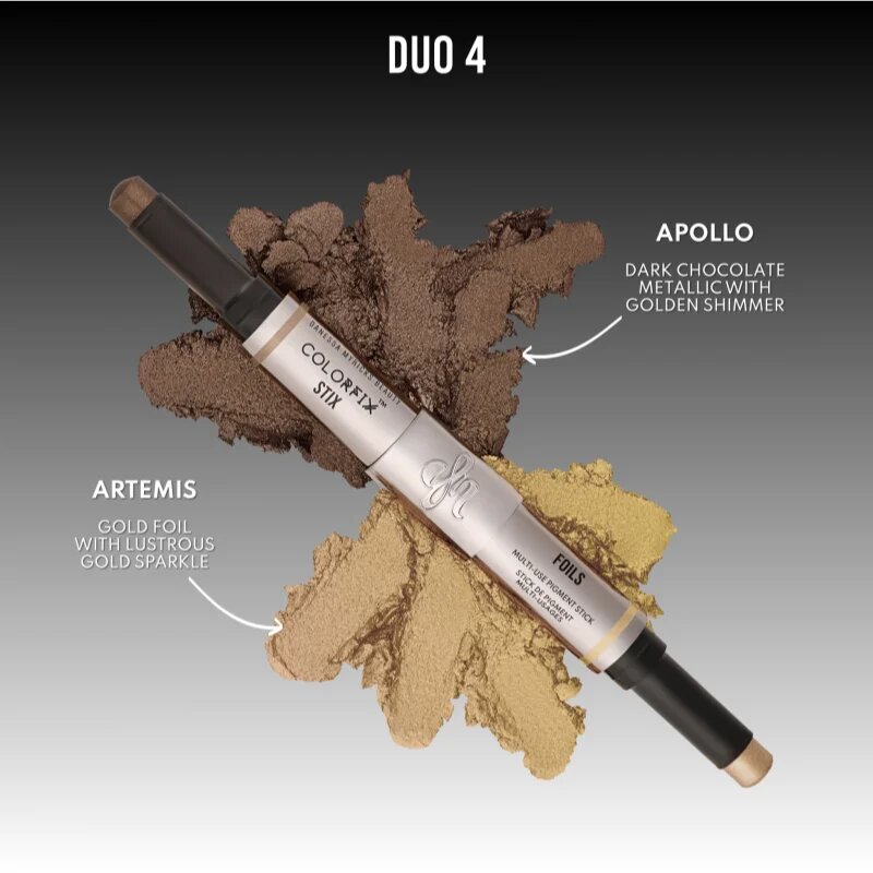 Danessa Myricks Beauty Colorfix Stix multifunkční líčidlo pro oči rty a tvář odstín Duo 4 Apollo/Artemis 2x3 g