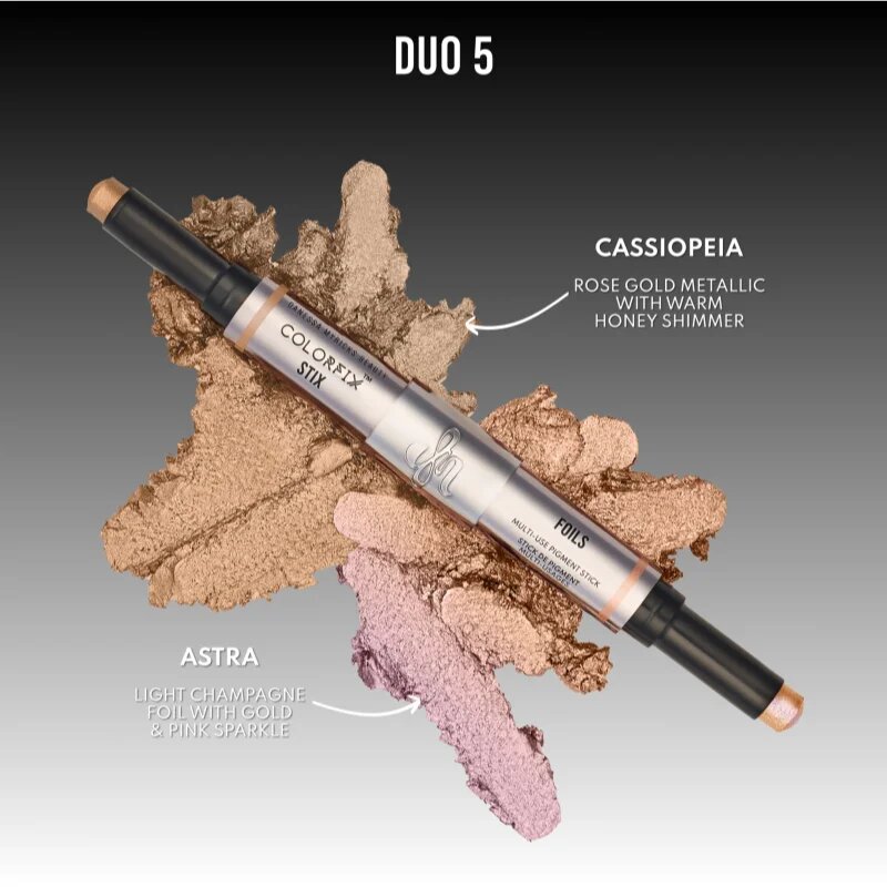 Danessa Myricks Beauty Colorfix Stix multifunkční líčidlo pro oči rty a tvář odstín Duo 5 Astra/Cassiopeia 2x3 g
