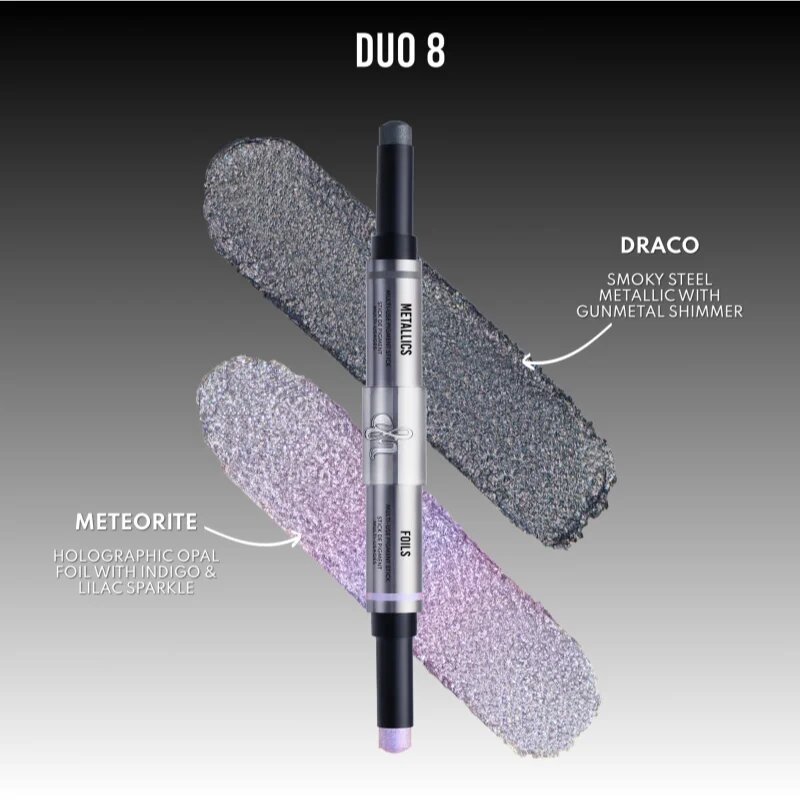Danessa Myricks Beauty Colorfix Stix multifunkční líčidlo pro oči rty a tvář odstín Duo 8 Draco/Meteorite 2x3 g