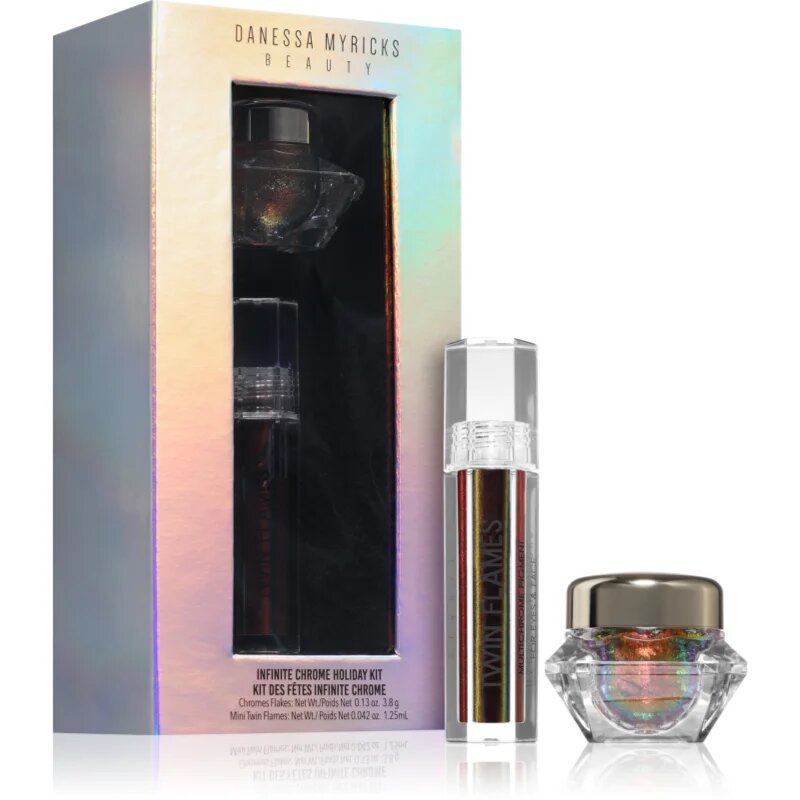 Danessa Myricks Beauty Infinite Chrome Holiday Kit sada dekorativní kosmetiky na obličej a oči