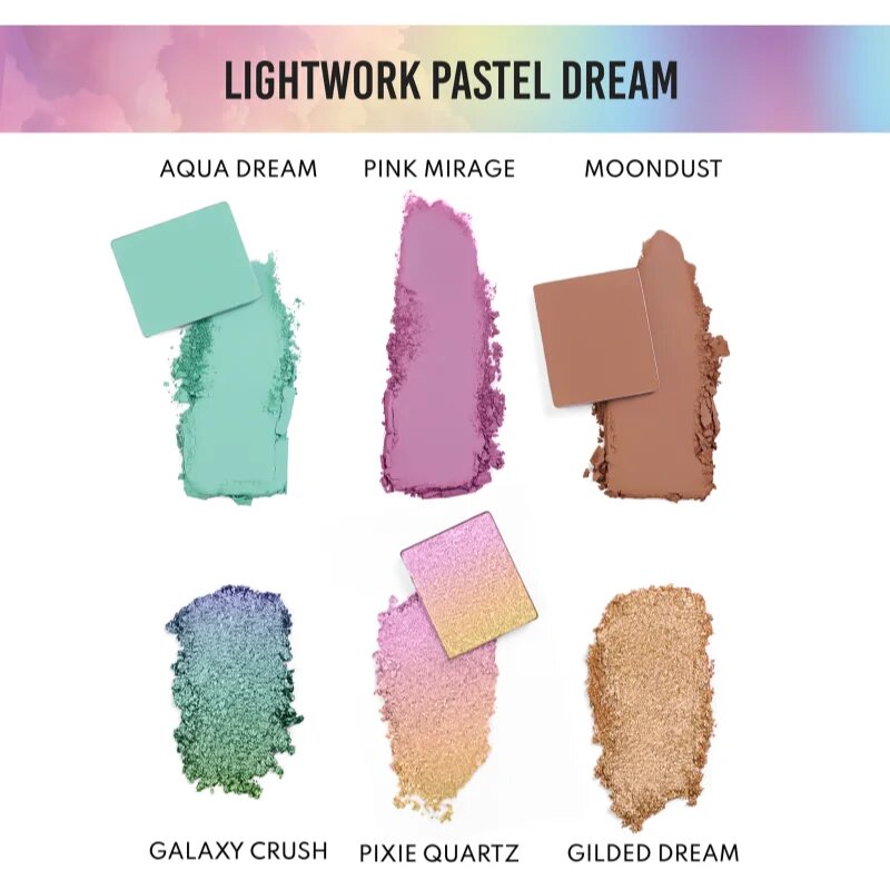 Danessa Myricks Beauty Pastel Dream Mini Freedom Palette multifunkční paleta na obličej 6x1.2 g