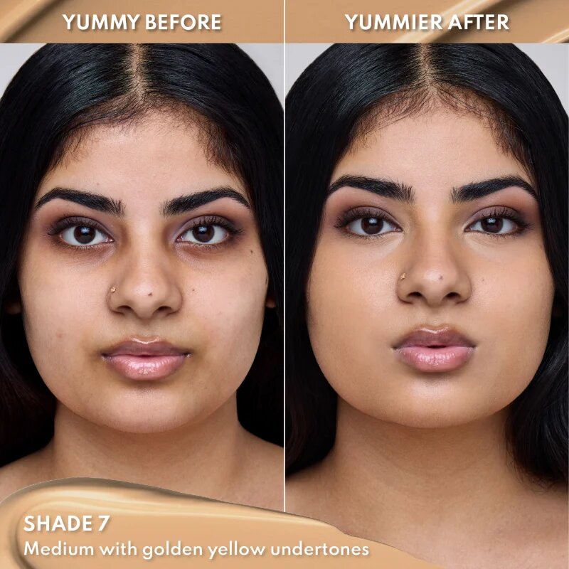 Danessa Myricks Beauty Yummy Skin Lift & Flex Concealer tekutý korektor s matným efektem odstín 7 - Medium With Golden Yellow Undertones 8.4 ml