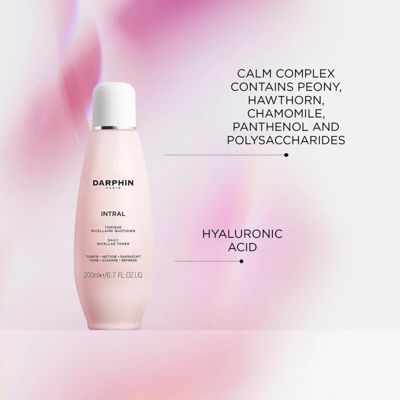 Darphin Intral Daily Micellar Toner jemná čisticí micelární voda pro citlivou pleť 200 ml
