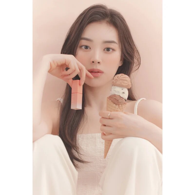 Dasique Juicy Dewy Lip Tint Ice Cream Collection dlouhotrvající lesk na rty 09 Peach Pudding 3.5 g