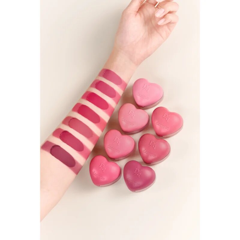 Dasique Souffle Color Pot multifunkční líčidlo na rty a tváře se štětečkem odstín 09 Haze Rosy 6.5 g