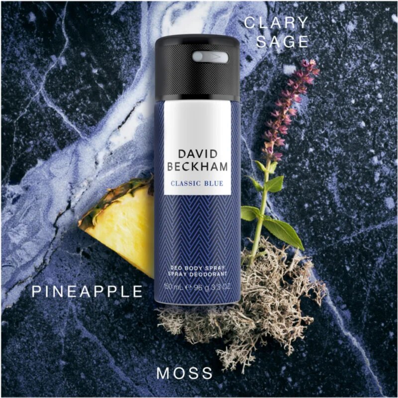 David Beckham Classic Blue deodorant ve spreji pro muže 150 ml