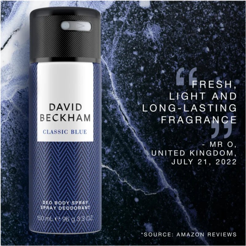 David Beckham Classic Blue deodorant ve spreji pro muže 150 ml
