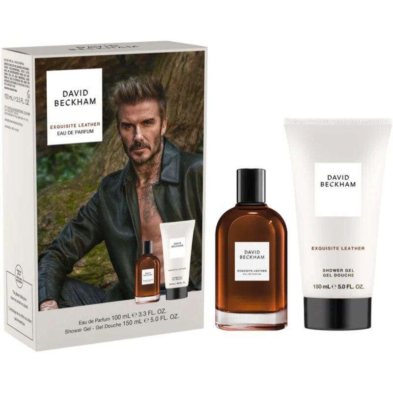 David Beckham Exquisite Leather dárková sada pro muže