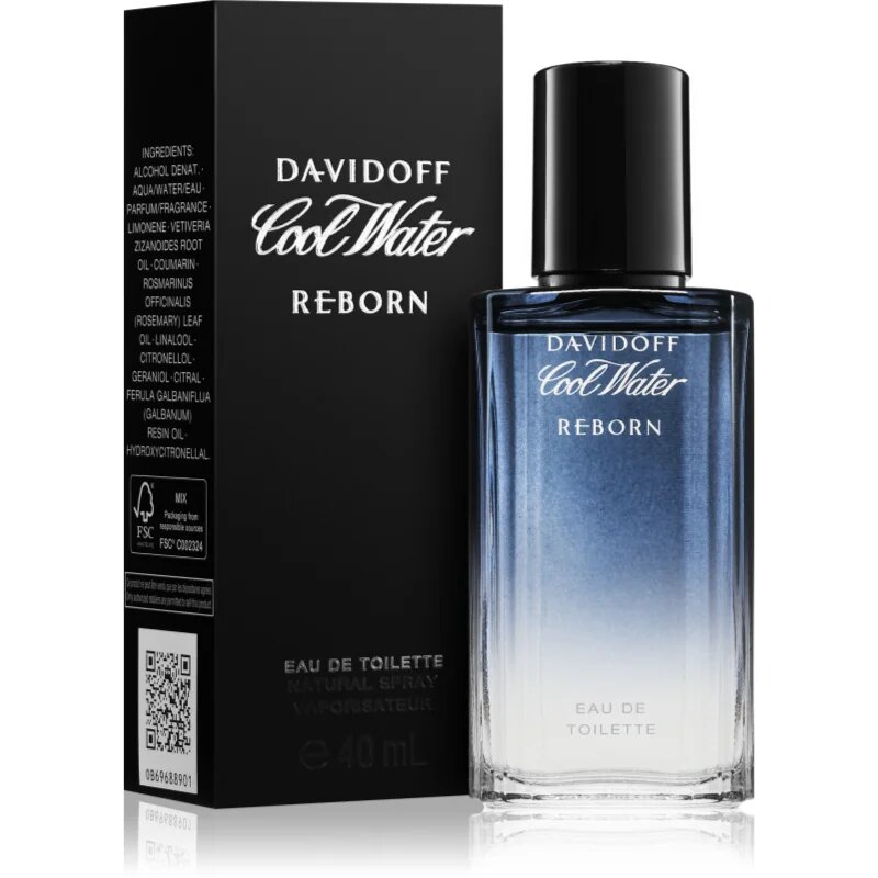 Davidoff Cool Water Reborn toaletní voda pro muže 40 ml