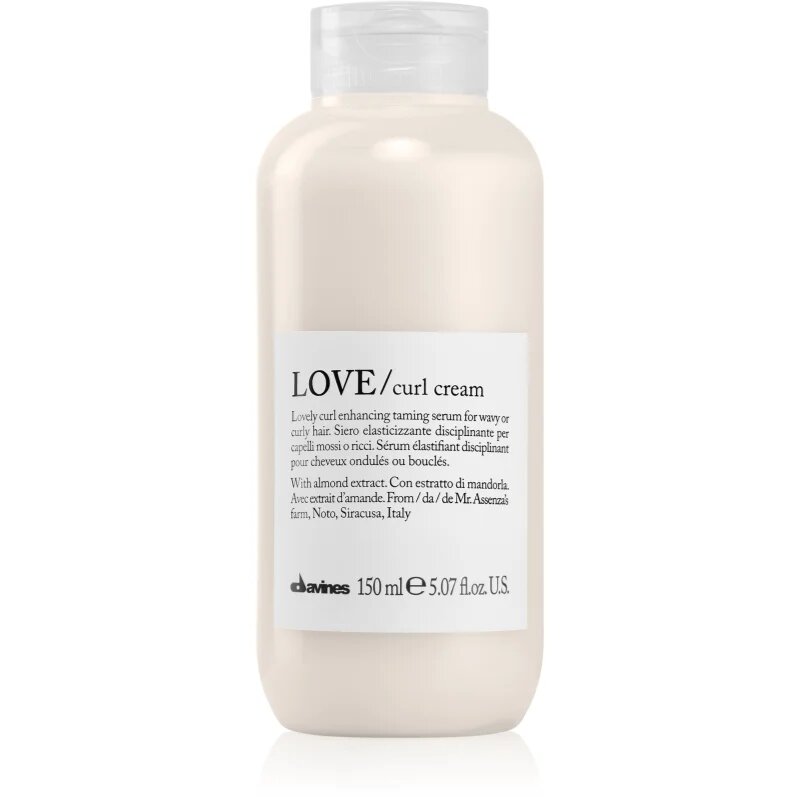 Davines Love Curl Cream stylingový krém pro definici vln pro nepoddajné a krepatějící se vlasy 150 ml