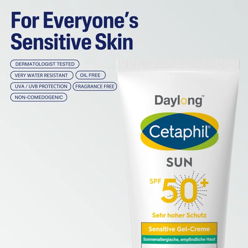 Daylong Cetaphil SUN Sensitive Gel-Creme lehký ochranný gel-krém pro citlivou pokožku SPF 50+ 200 ml