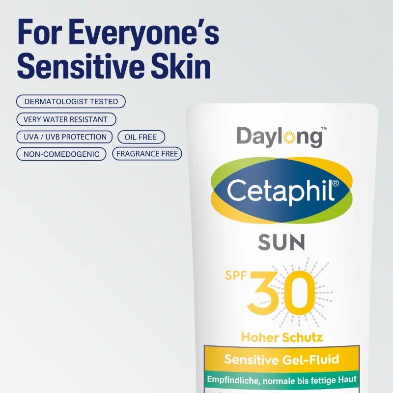 Daylong Cetaphil SUN Sensitive Gel-Fluid lehký ochranný fluid pro citlivou pleť SPF 30 30 ml