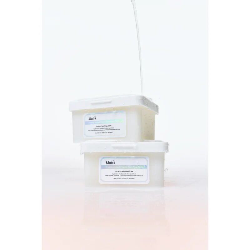 Dear Klairs Freshly Juiced Vitamin Skin Prep Pad tonizační polštářky pro rozjasnění a hydrataci 80 ks
