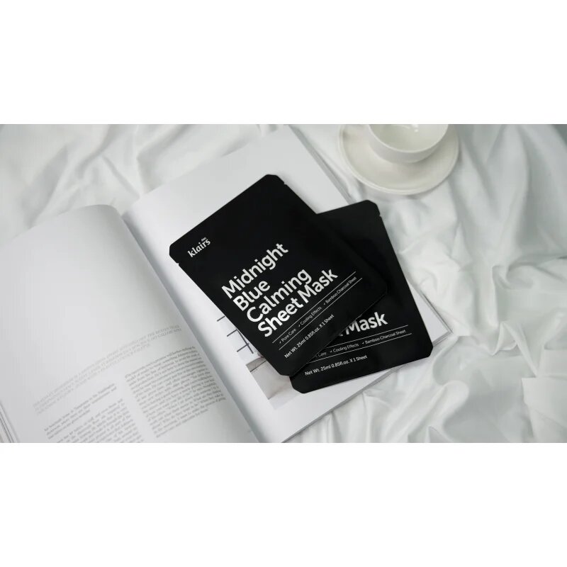 Dear Klairs Midnight Blue Calming Sheet Mask zklidňující plátýnková maska 25 ml