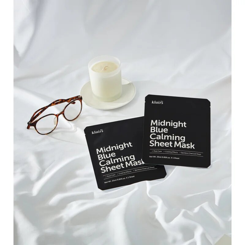Dear Klairs Midnight Blue Calming Sheet Mask zklidňující plátýnková maska 25 ml