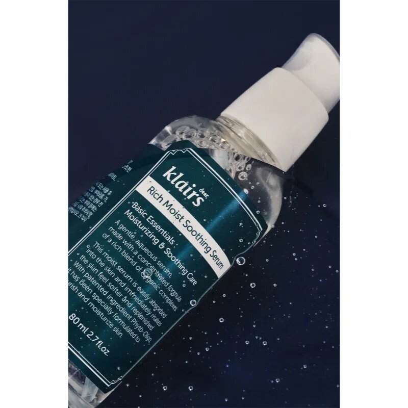 Dear Klairs Rich Moist Soothing Serum zklidňující pleťové sérum s hydratačním účinkem 80 ml