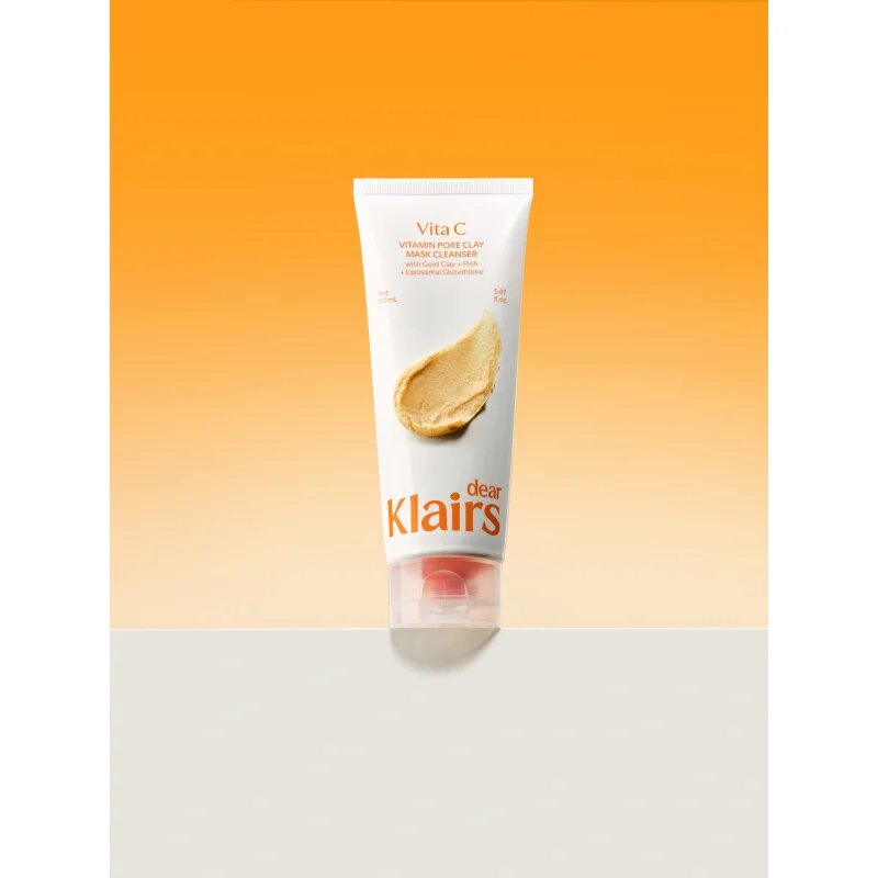 Dear Klairs Vitamin Pore Clay Mask Cleanser hydratační čisticí pěna pro rozjasnění pleti 150 ml