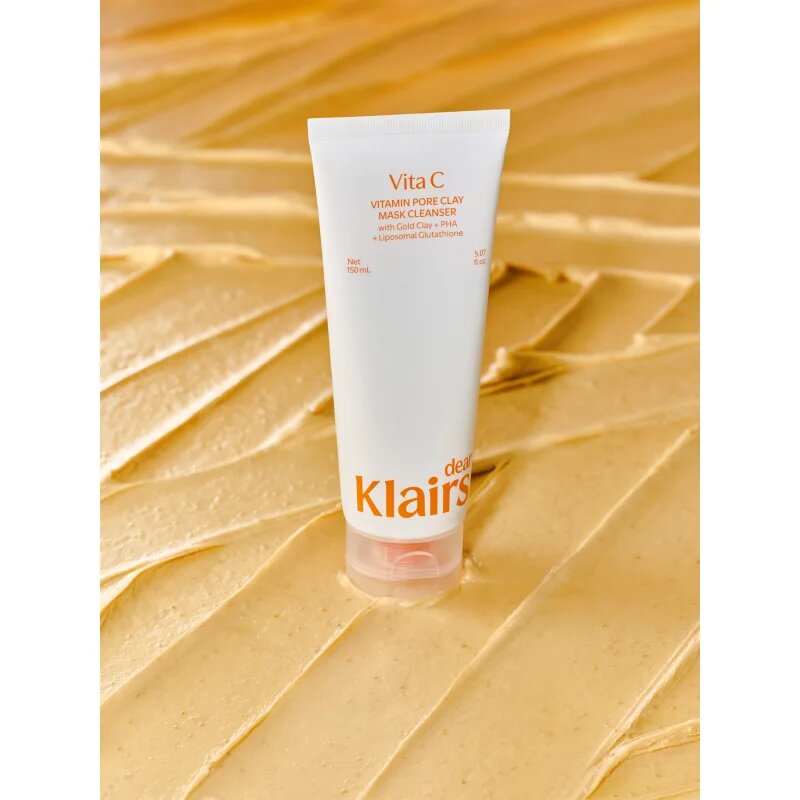 Dear Klairs Vitamin Pore Clay Mask Cleanser hydratační čisticí pěna pro rozjasnění pleti 150 ml