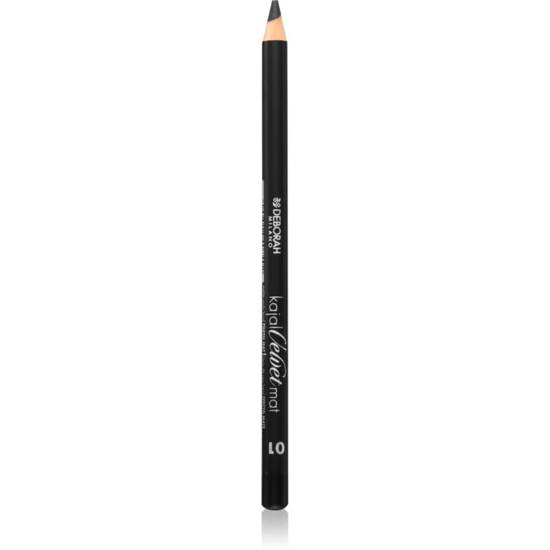 Deborah Milano Kajal Velvet Mat kajalová tužka na oči odstín 01 Nero 1.3 g