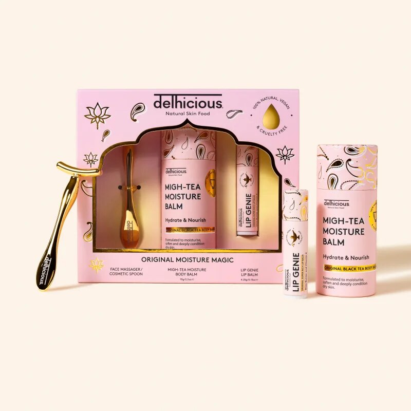delhicious MOISTURE MAGIC dárková sada na tělo a obličej