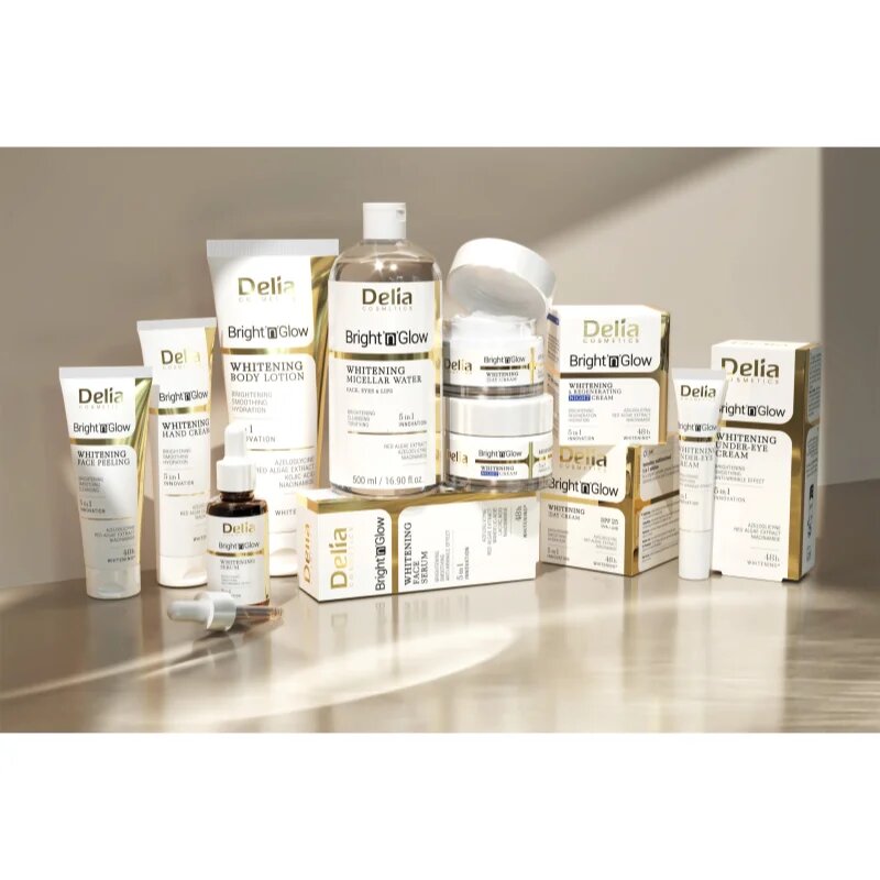 Delia Cosmetics Bright'n'Glow rozjasňující peeling na obličej 75 ml