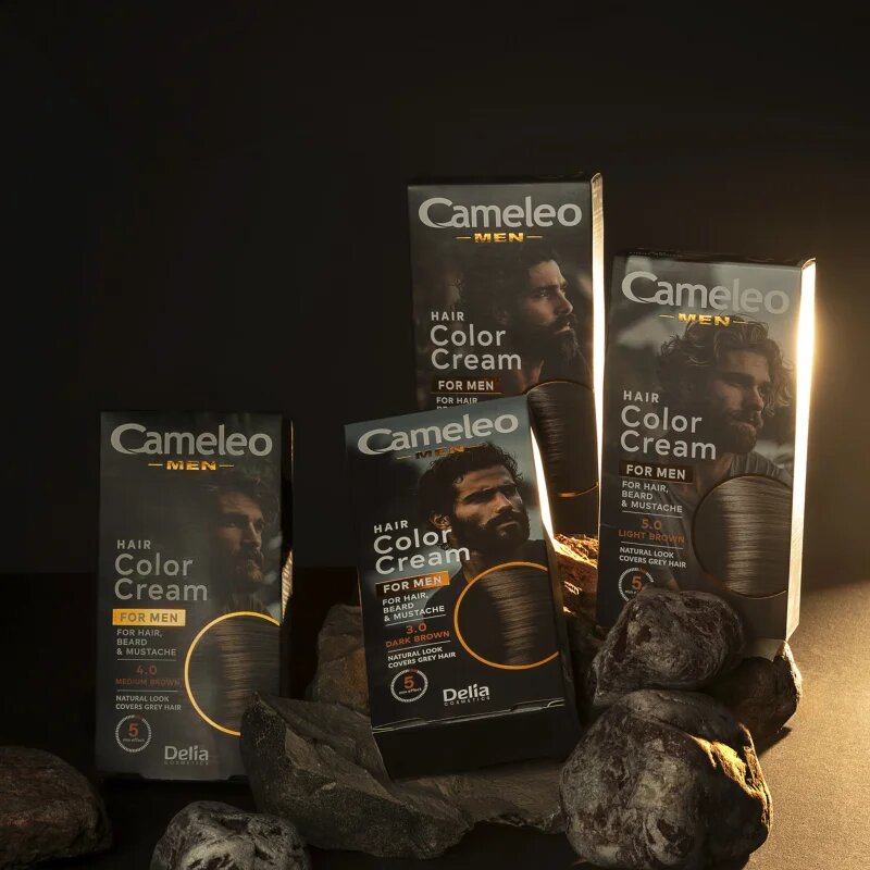 Delia Cosmetics Cameleo Men barva na vlasy odstín 4.0 Medium Brown 30 ml
