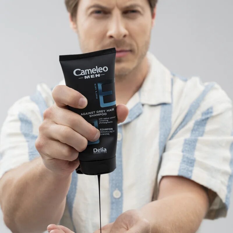 Delia Cosmetics Cameleo Men šampon proti šedivění tmavých vlasů 150 ml
