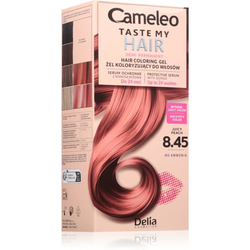 Delia Cosmetics Cameleo Taste My Hair demipermanentní barva na vlasy odstín 8.45 Juicy Peach 1 ks