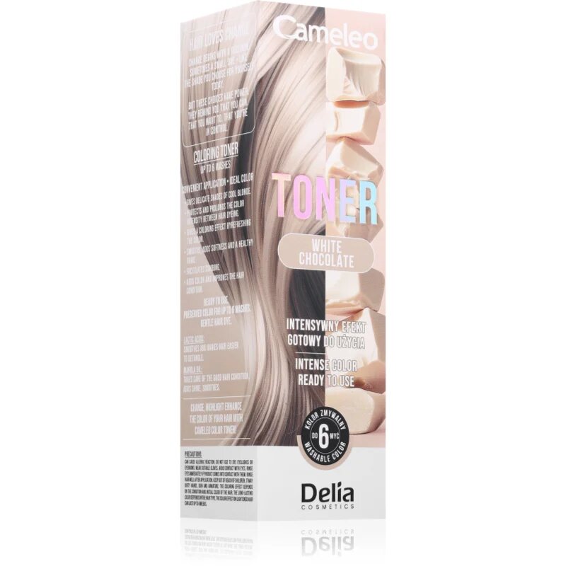Delia Cosmetics Cameleo Toner barevný toner na vlasy odstín White Chocolate 75 ml