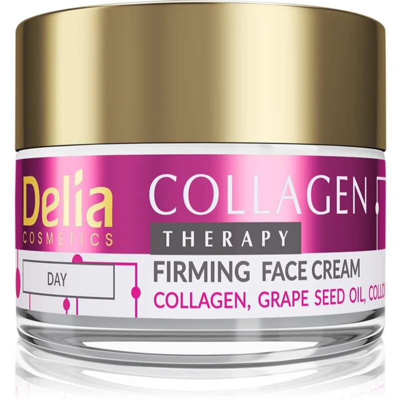 Delia Cosmetics Collagen Therapy hydratační a zpevňující denní krém s kolagenem 50 ml
