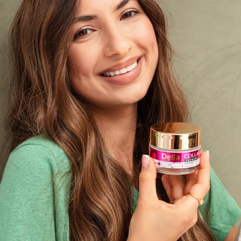 Delia Cosmetics Collagen Therapy hydratační a zpevňující denní krém s kolagenem 50 ml