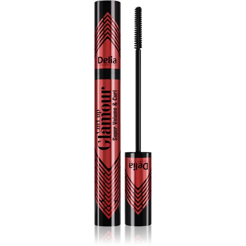 Delia Cosmetics Glamour řasenka pro prodloužení natočení a objem odstín Black 11 ml