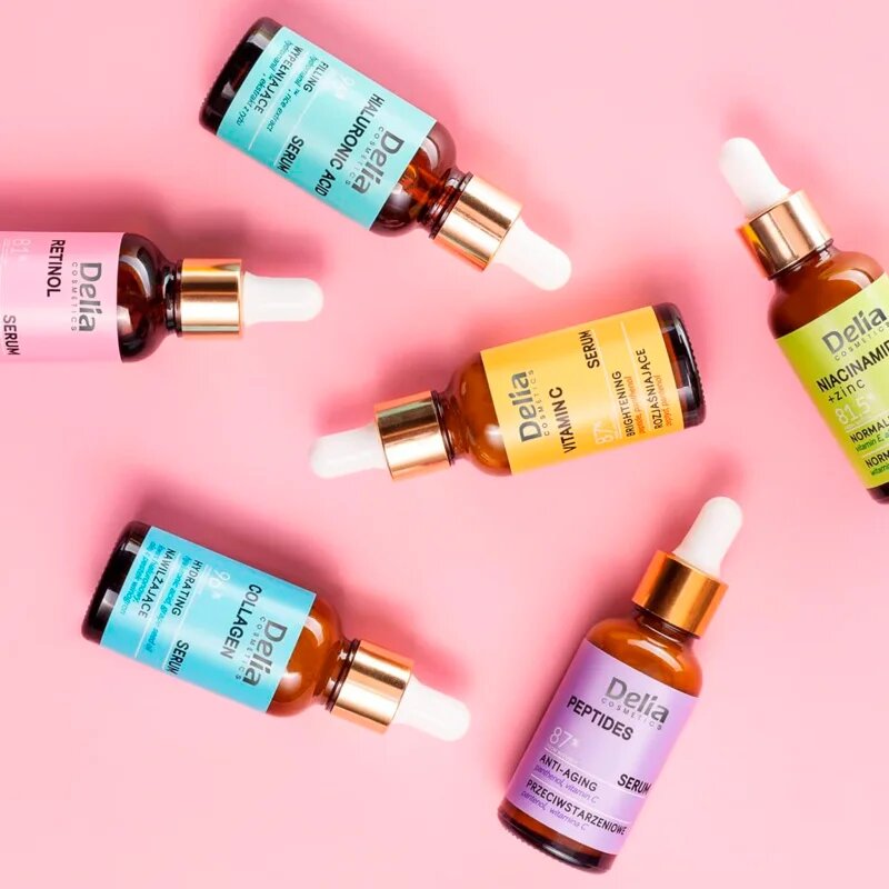 Delia Cosmetics Hyaluronic Acid vyplňující sérum na obličej krk a dekolt 30 ml