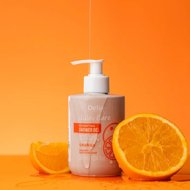 Delia Cosmetics Juicy Care Orange hydratační sprchový gel 300 ml