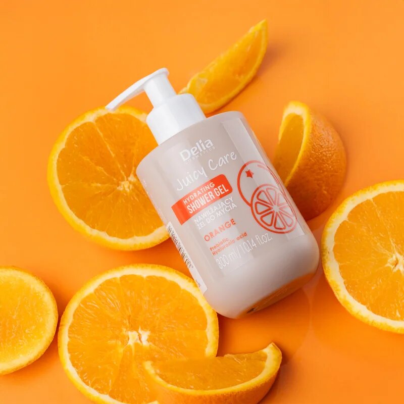 Delia Cosmetics Juicy Care Orange hydratační sprchový gel 300 ml