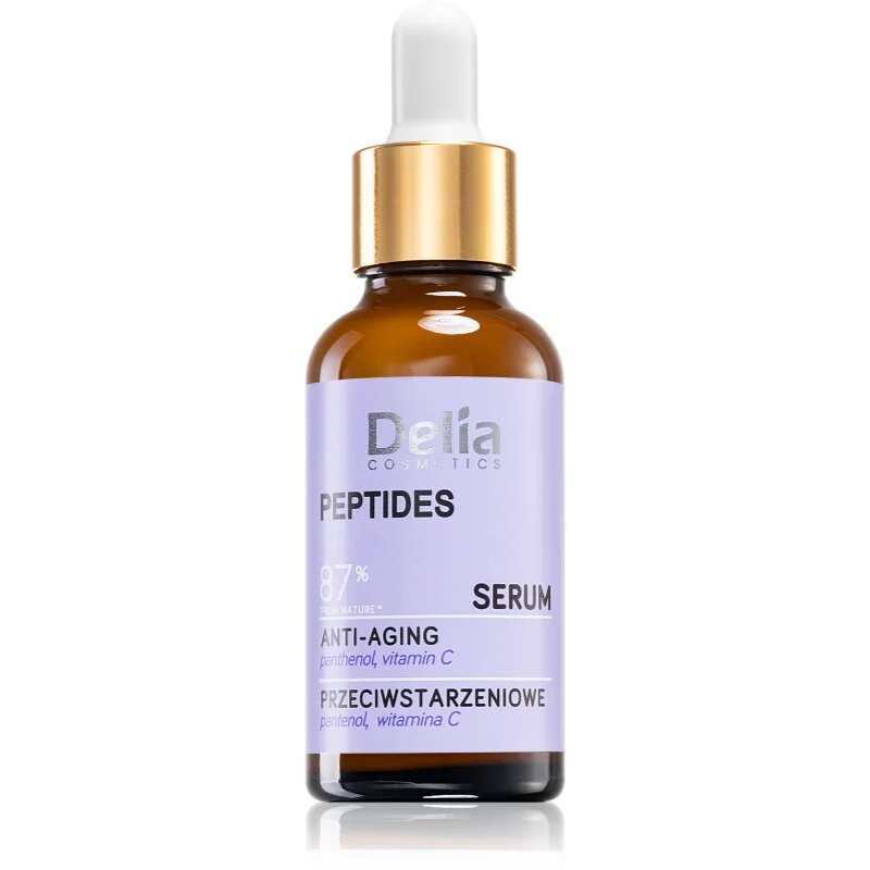 Delia Cosmetics Peptides sérum proti stárnutí pleti na obličej krk a dekolt 30 ml